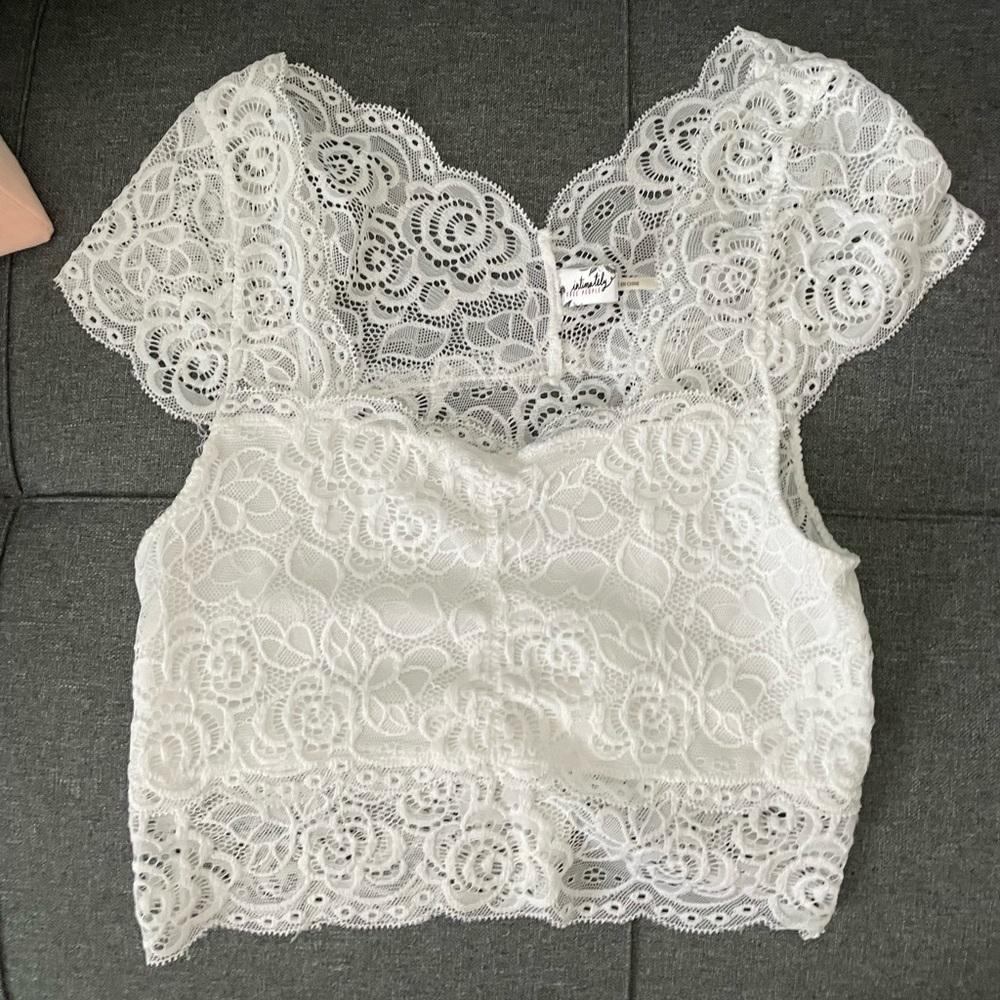Free People Lace Crop Top